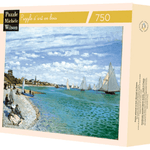 Puzzle Bois Michèle Wilson - 750 pièces - Régates à Sainte - Adresse - Monet - Puzzle en bois Michèle Wilson - Rouge et Noir