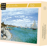 Puzzle Bois Michèle Wilson - 750 pièces - Régates à Sainte - Adresse - Monet - Puzzle en bois Michèle Wilson - Rouge et Noir