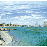 Puzzle Bois Michèle Wilson - 750 pièces - Régates à Sainte - Adresse - Monet - Puzzle en bois Michèle Wilson - Rouge et Noir