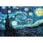 Puzzle Bois Michèle Wilson - 80 pièces - Nuit Etoilée - Van Gogh - Puzzle en bois Michèle Wilson - Rouge et Noir