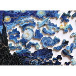 Puzzle Bois Michèle Wilson - 80 pièces - Nuit Etoilée - Van Gogh - Puzzle en bois Michèle Wilson - Rouge et Noir