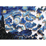 Puzzle Bois Michèle Wilson - 80 pièces - Nuit Etoilée - Van Gogh - Puzzle en bois Michèle Wilson - Rouge et Noir