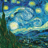 Puzzle Eurographics - 100 p - La nuit étoilée - Vincent Van Gogh - Puzzle en carton - Rouge et Noir