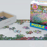 Puzzle Eurographics - 100 p - Le jardin de Monet - Monet - puzzle en carton enfant - Rouge et Noir