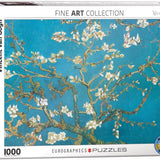 Puzzle Eurographics - 1000 p - Amandier en fleurs - Van Gogh - Puzzle en carton cadeau sénior adulte - Rouge et Noir