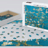 Puzzle Eurographics - 1000 p - Amandier en fleurs - Van Gogh - Puzzle en carton cadeau sénior adulte - Rouge et Noir