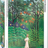 Puzzle Eurographics - 1000 p - Femme se promenant dans une forêt exotique - Henri Rousseau - Puzzle en carton - Rouge et Noir