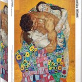 Puzzle Eurographics - 1000 p - La Famille - Gustav Klimt - Puzzle en carton - Rouge et Noir