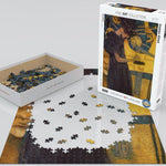 Puzzle Eurographics - 1000 p - La Musique - Gustav Klimt - Puzzle en carton - Rouge et Noir