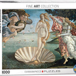 Puzzle Eurographics - 1000 p - La naissance de Vénus - Sandro Botticelli - Puzzle en carton - Rouge et Noir