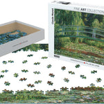 Puzzle Eurographics - 1000 p - La passerelle japonaise - Monet - Puzzle en carton - Rouge et Noir