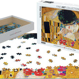 Puzzle Eurographics - 1000 p - Le Baiser (Détail) - Klimt - Puzzle en carton - Rouge et Noir