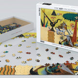 Puzzle Eurographics - 1000 p - Le champs labouré - Miro - Puzzle en carton - Rouge et Noir