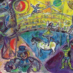 Puzzle Eurographics - 1000 p - Le cheval de cirque - Chagall - Puzzle en carton - Rouge et Noir