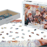 Puzzle Eurographics - 1000 p - Le Déjeuner - Pierre Auguste Renoir - Puzzle en carton - Rouge et Noir