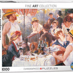 Puzzle Eurographics - 1000 p - Le Déjeuner - Pierre Auguste Renoir - Puzzle en carton - Rouge et Noir
