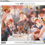 Puzzle Eurographics - 1000 p - Le Déjeuner - Pierre Auguste Renoir - Puzzle en carton - Rouge et Noir
