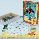 Puzzle Eurographics - 1000 p - Le vase bleu - Cézanne - Puzzle en carton - Rouge et Noir