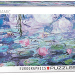 Puzzle Eurographics - 1000 p - panoramique - Les Nymphéas - Claude Monet - Puzzle en carton - Rouge et Noir