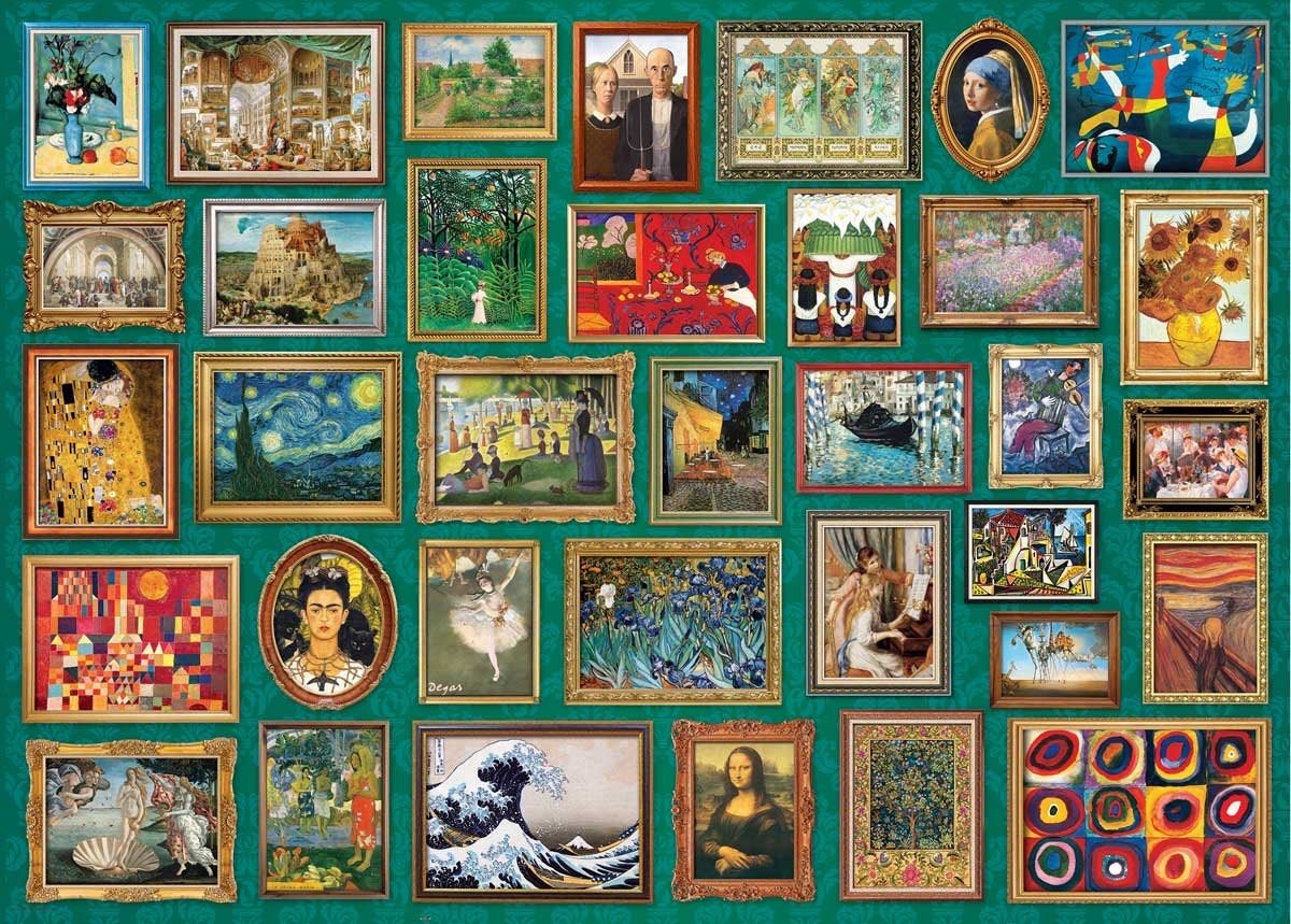 Puzzle Eurographics - 2000 p - Chefs - d'Oeuvre - Puzzle en carton - Rouge et Noir