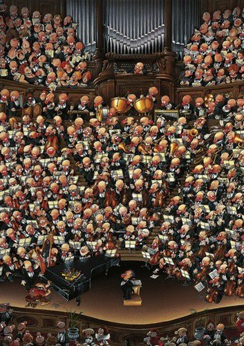 Puzzle Heye - 2000 p - Orchestre - Puzzle en carton autre - Rouge et Noir