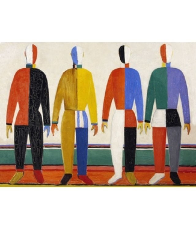 Puzzle MW - 24 p - Les sportifs - Malevitch - Puzzle en bois Michèle Wilson enfant solitaire - Rouge et Noir