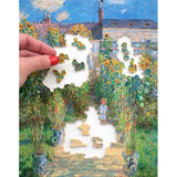 Puzzle MW - 250 p - Jardin de l'artiste à Vétheuil - Monet - Puzzle en bois Michèle Wilson - Rouge et Noir