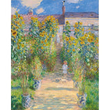 Puzzle MW - 250 p - Jardin de l'artiste à Vétheuil - Monet - Puzzle en bois Michèle Wilson - Rouge et Noir