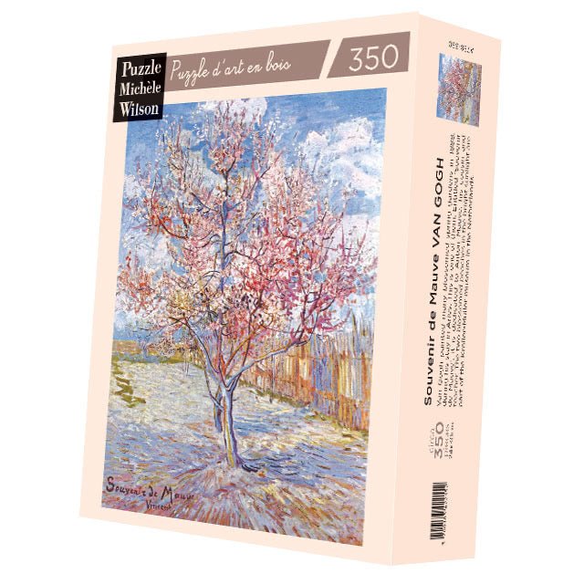 Puzzle MW - 350 p - Souvenir de Mauve - Van Gogh - Puzzle en bois Michèle Wilson - Rouge et Noir