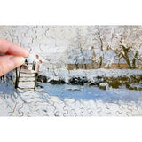 Puzzle MW - 80 p - La pie - Monet - Puzzle en bois Michèle Wilson - Rouge et Noir