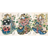 Puzzle MW - 900 p - Trois courtisanes - Eisen - Puzzle en bois Michèle Wilson - Rouge et Noir