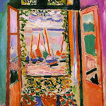 Puzzle Piatnik - 1000 p - Fenêtre ouverte à Collioure - Matisse - Puzzle en carton cadeau sénior adulte - Rouge et Noir