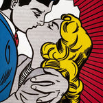 Puzzle Piatnik - 1000 p - Kiss III - Lichtenstein - Puzzle en carton cadeau sénior adulte - Rouge et Noir