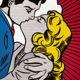 Puzzle Piatnik - 1000 p - Kiss III - Lichtenstein - Puzzle en carton cadeau sénior adulte - Rouge et Noir