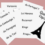 Quelle est la capitale ...? - fin de soirée à partager - Rouge et Noir