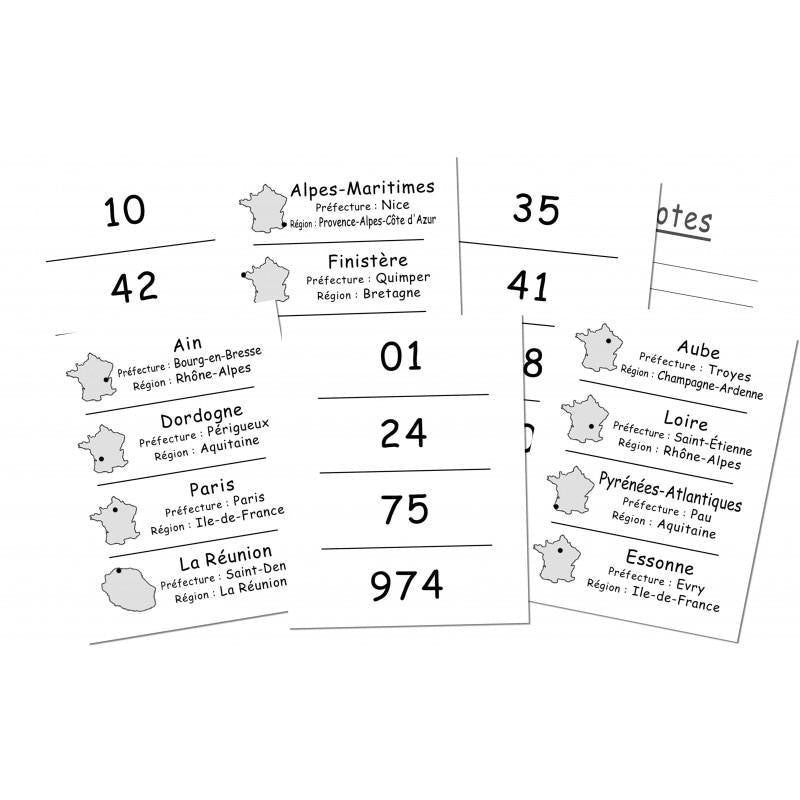 Quels sont ces départements - fin de soirée à partager - Rouge et Noir