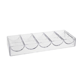 Racks vide pour 100 jetons (sans couvercle) - accessoire de poker - Rouge et Noir