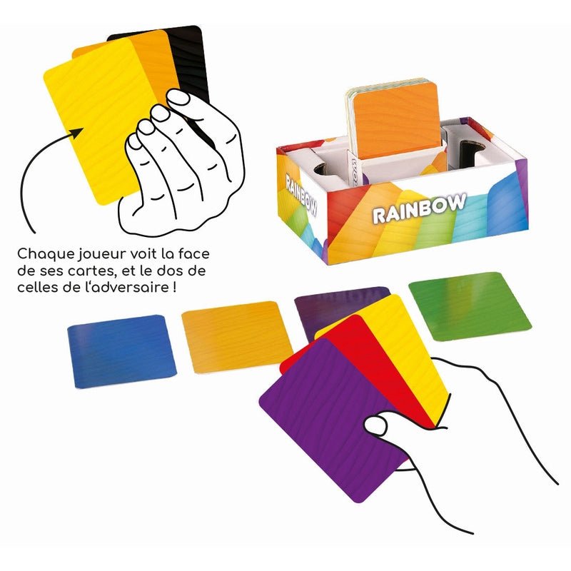 Rainbow - Jeu de plateau de stratégie à deux - Rouge et Noir