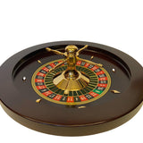 Roulette Romagnoli - Acajou - 60 cm - roulette simple en bois cadeau bel objet - Rouge et Noir