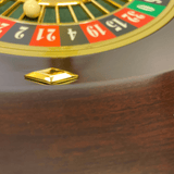 Roulette Romagnoli - Acajou - 60 cm - roulette simple en bois cadeau bel objet - Rouge et Noir