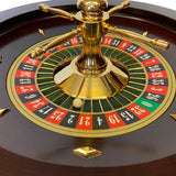 Roulette Romagnoli - Acajou - 60 cm - roulette simple en bois cadeau bel objet - Rouge et Noir