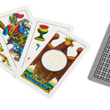 Scopa Piacentine rouge - jeu de cartes de scopa - Rouge et Noir