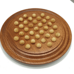 Solitaire Rond - Billes en buis - solitaires - Rouge et Noir