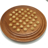 Solitaire Rond - Billes en buis - solitaires - Rouge et Noir