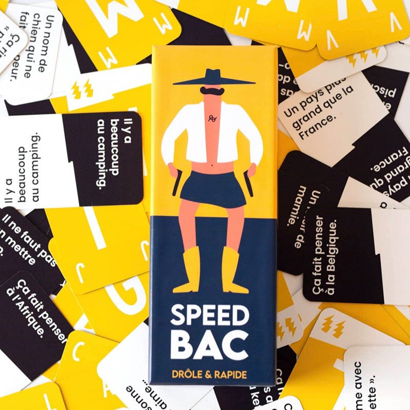 Speed BAC - Jeu de plateau d'ambiance et de vivacité - Rouge et Noir