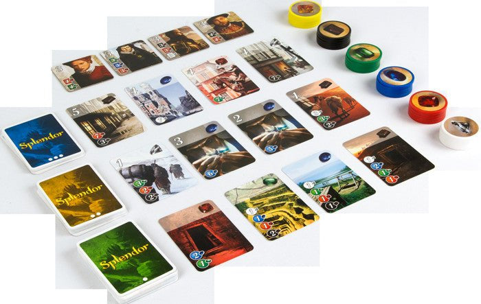 Splendor - Jeu de plateau de stratégie - Rouge et Noir