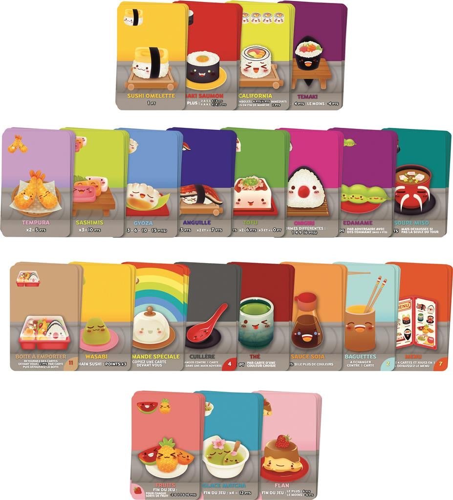 Sushi Go PARTY ! - Jeu de plateau de stratégie d'ambiance - Rouge et Noir