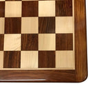 Table d'échecs en marqueterie de Palissandre - échiquier table d'échecs - Rouge et Noir