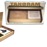 Tangram double en coffret avec livret - Bois - Casse - tête en bois jeu solitaire jeu à deux - Rouge et Noir
