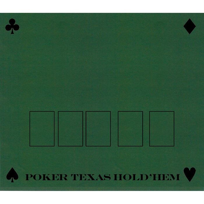 Tapis de poker feutre - 60 x 40 cm - tapis de poker - Rouge et Noir